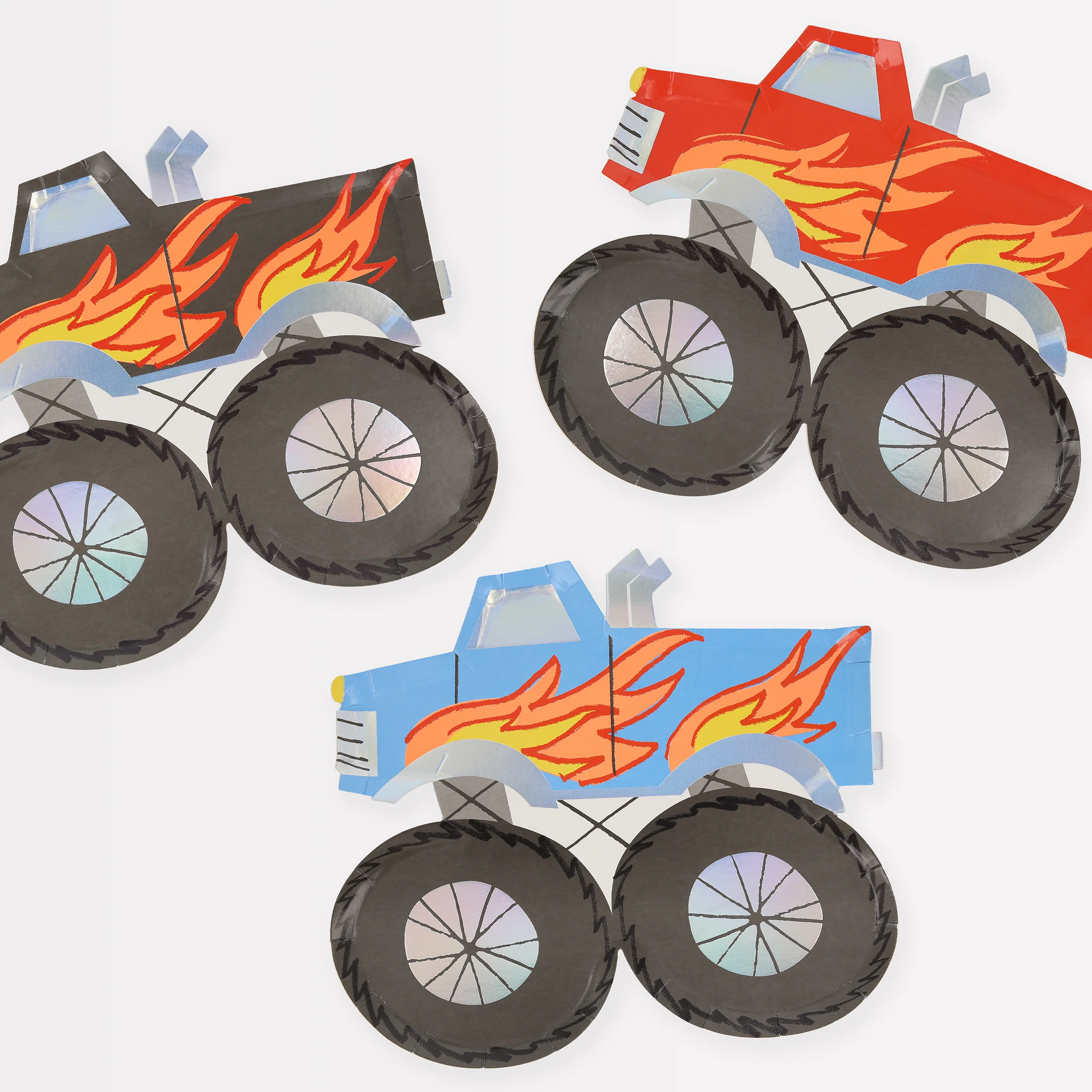 Meri Meri Monster Truck Plates